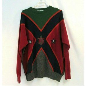 Iceberg Wool Sweater Mens  Multi Color 90s